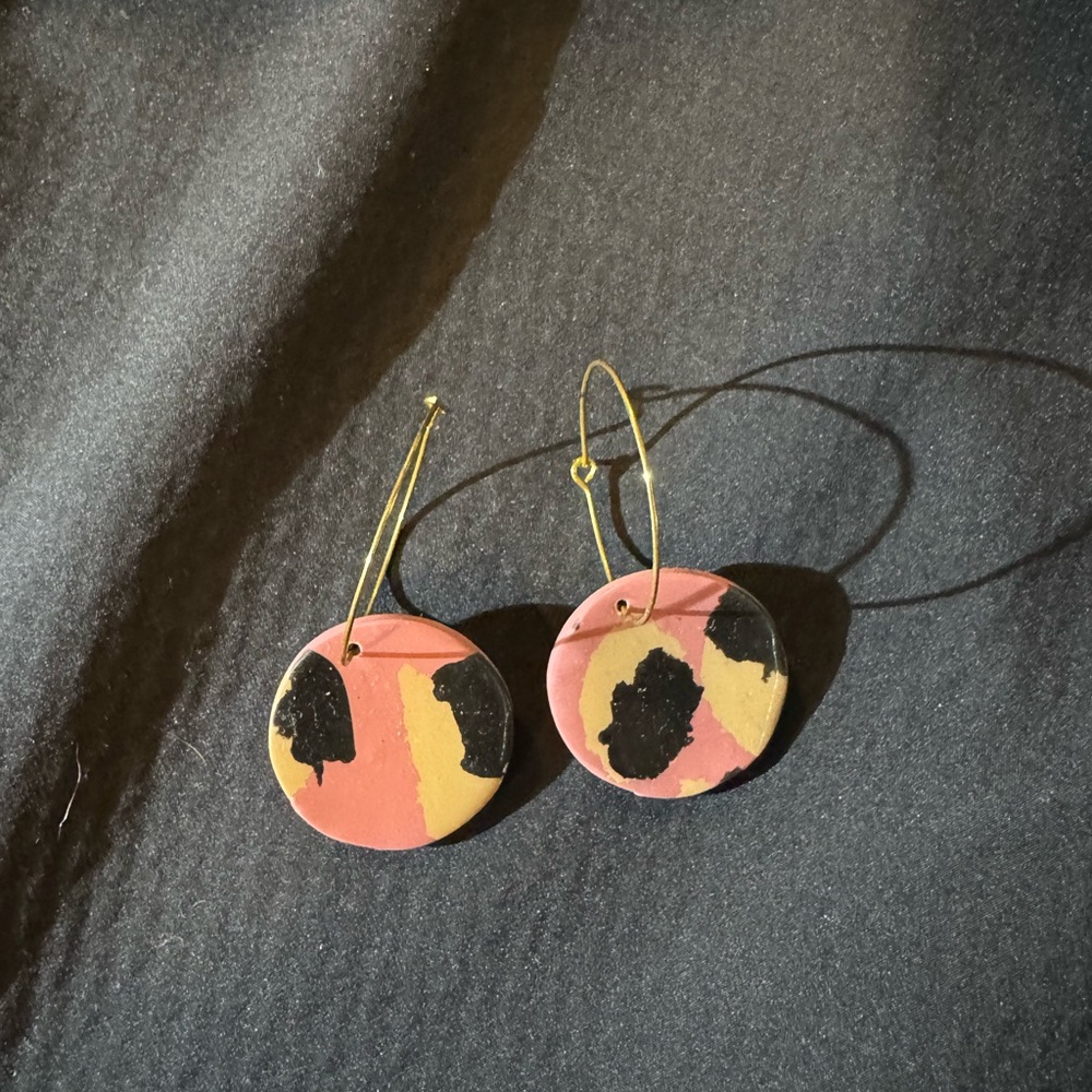 Clay handmade boutique earrings